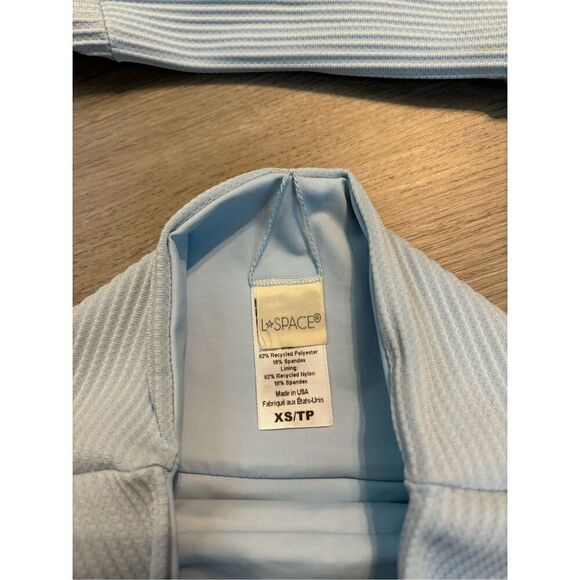 L Space Baby Blue Jess Bikini Set Sz XS NWOT - Picture 2 of 4